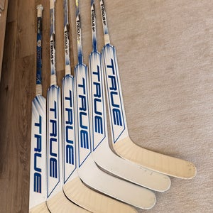 Set of Four Senior True HZRDUS 9X4 Regular Goalie Stick 26" Paddle Pro Stock (Used)