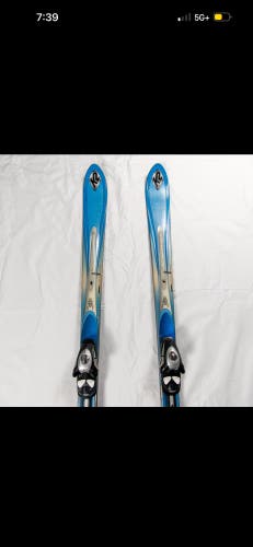 Unisex K2 T:Nine 167 cm All Mountain Skis With Bindings Max Din 10 (Used)
