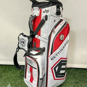 Used Bettinardi Stand/Carry White/Red Golf Bag