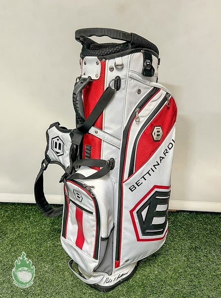 Used Bettinardi Stand/Carry White/Red Golf Bag