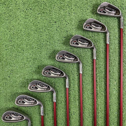 Ping K15 Green Dot Iron Set 6-PW UW SW LW Graphite Senior Soft R Flex TFC 149