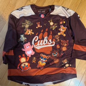 Hershey Cubs 25-26 Game Worn Teddy Bear Toss Jersey