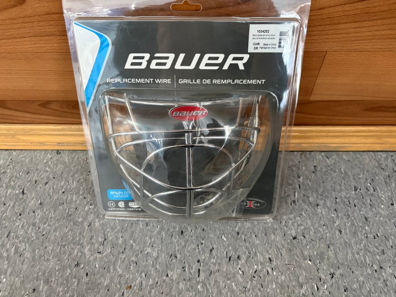 Senior Bauer goalie mask certified cats eye cage (New)