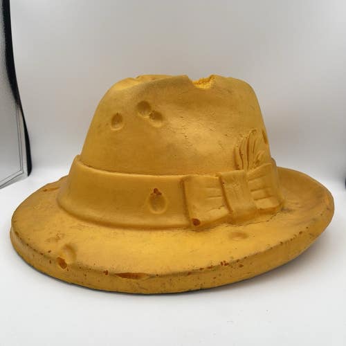 Vintage Green Bay Packers Foamation CHEESE HEAD Hat Fedora One Size Great Gift