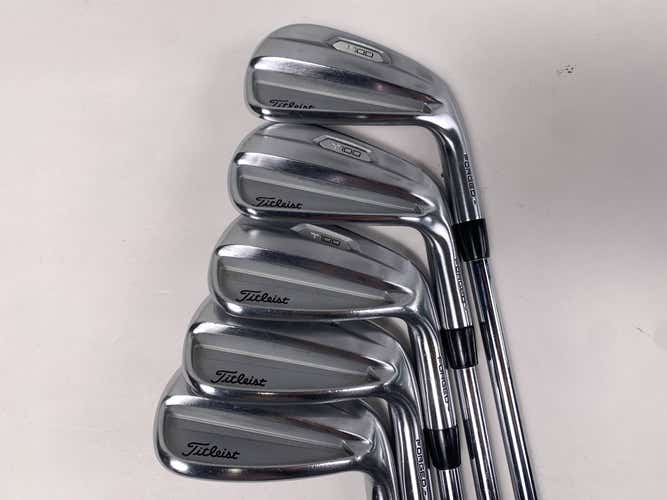 Titleist T100 2021 Iron Set 6-PW True Temper AMT S300 Red Stiff Steel Mens RH