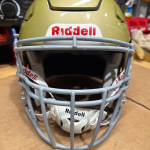 USED RIDDELL FLEX ADULT HELMET - LARGE - VEGAS GOLD