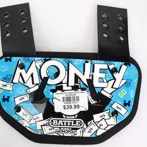 Battle Sports Money Man Protective YOUTH Football Back Plate - NEW Read