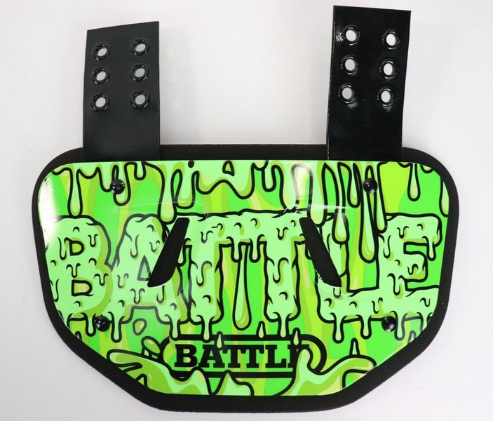 Battle Sports "Slime" Football Back Plate Adult NEW Read
