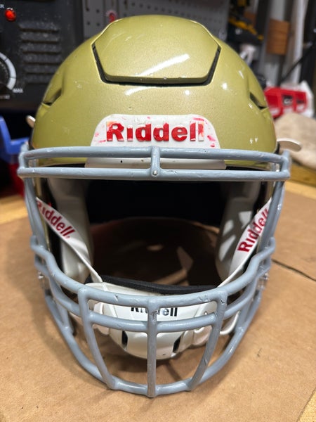 USED RIDDELL FLEX ADULT HELMET - LARGE - VEGAS GOLD