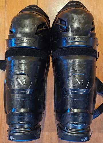 Bauer Supreme M5 Pro Intermediate Hockey Shin Guards 14" – AMP Protection Pro Stock (Used)
