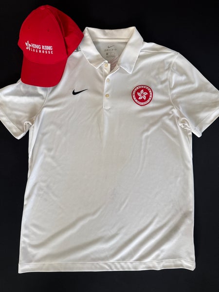 Nike Hong Kong Lacrosse Dri-Fit polo Shirt and hat bundle