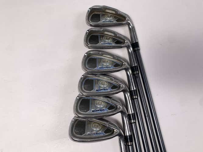 TaylorMade Burner Plus Iron Set 6-PW+AW REAX Ladies Graphite Womens RH
