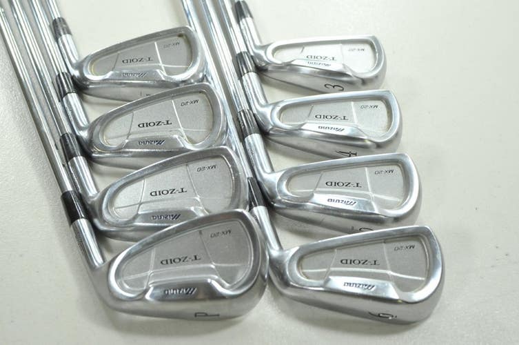 Mizuno MX-20 3-PW Iron Set Regular Flex RH Dynalite Gold R300 Steel # 209625