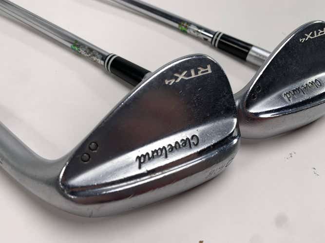 Cleveland RTX 4 Tour Satin Wedge Set 50* 10 54* 10 58* 9 S400 Stiff Steel RH