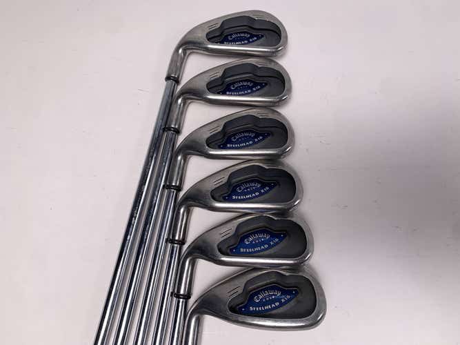 Callaway X-16 Iron Set 3-9 Steelhead X-16 Uniflex Steel Mens LH No 8 iron