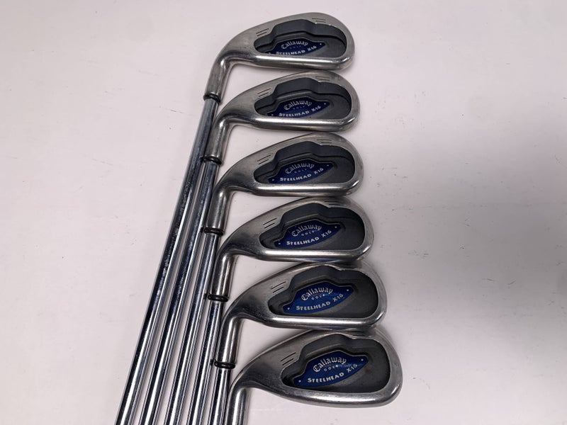 Callaway X-16 Iron Set 3-9 Steelhead X-16 Uniflex Steel Mens LH No 8 iron