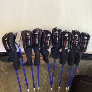 SVG Sports Titan Plus Hybrids Set 3-PW, AW Pro Launch Blue Stiff Graphite Shafts