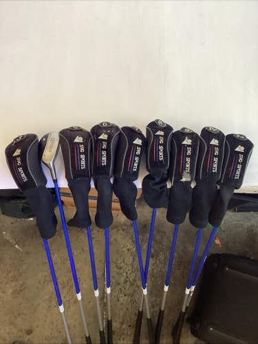 SVG Sports Titan Plus Hybrids Set 3-PW, AW Pro Launch Blue Stiff Graphite Shafts