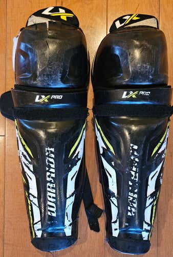 Senior Warrior Alpha LX Pro 16" Hockey Shin Pads (Used)