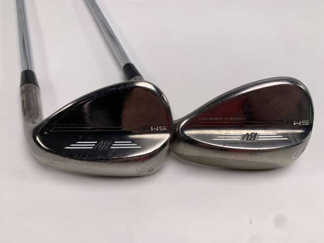 Titleist Vokey SM9 Brushed Steel Wedge Set 56* 10 60* 8 Wedge Steel Mens RH