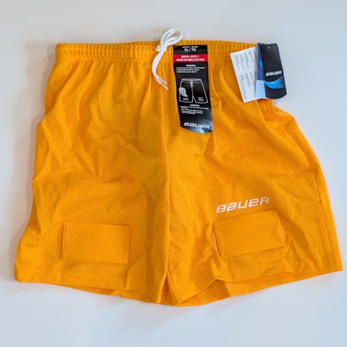 New Bauer JOCK SHORT MESH YELLOW Youth XL 11506-BAR1039245XL