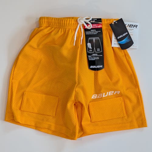 New Bauer JOCK SHORT MESH YELLOW Yth SM 11506-BAR1039245SM