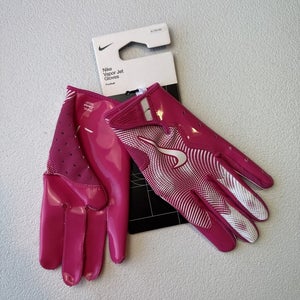 Nike Vapor Jet 8.0 Football Gloves Men's XL Pink/White  (INV#12)