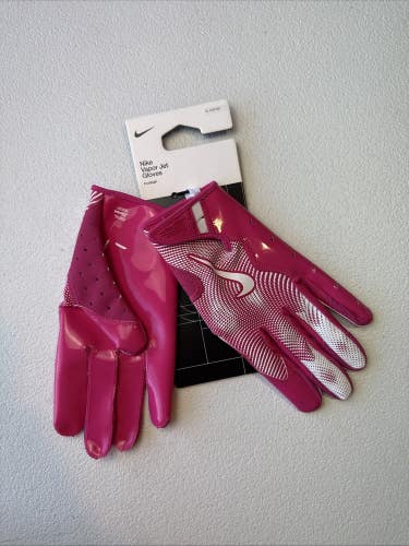 Nike Vapor Jet 8.0 Football Gloves Men's XL Pink/White  (INV#12)