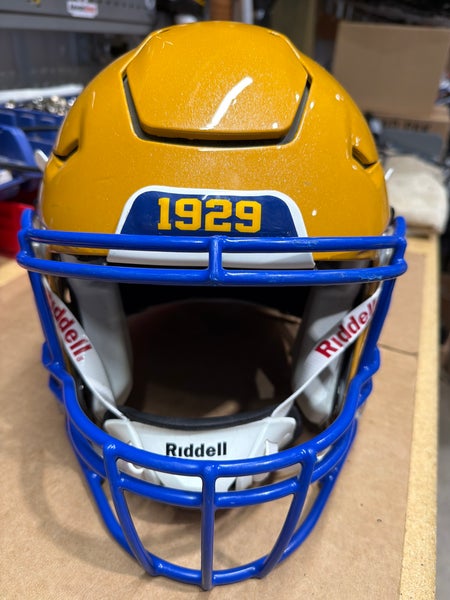 USED RIDDELL FLEX ADULT HELMET - MEDIUM - SUNFLOWER GOLD METALLIC