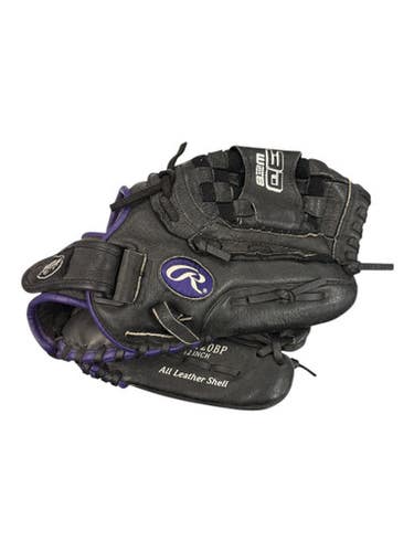 Used Rawlings HFP120BP BB/SB Glove RH Throw Black And Purple 12" 11862-S000092364