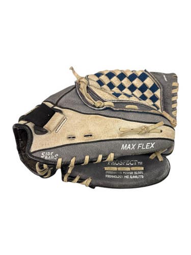 Used Mizuno GPP1100Y1NY BB/SB Glove RH Throw Grey And Navy Blue 11" 11862-S000092363