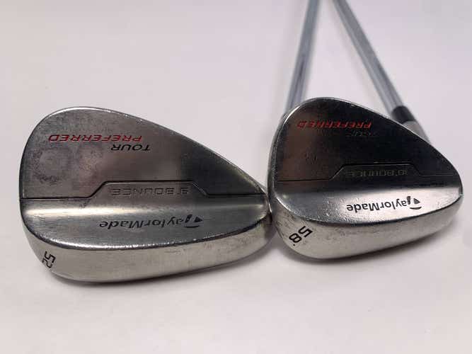 TaylorMade Tour Preferred Bounce 2014 Wedge Set 52* 9| 58* 10 KBS Tour-V Mens LH