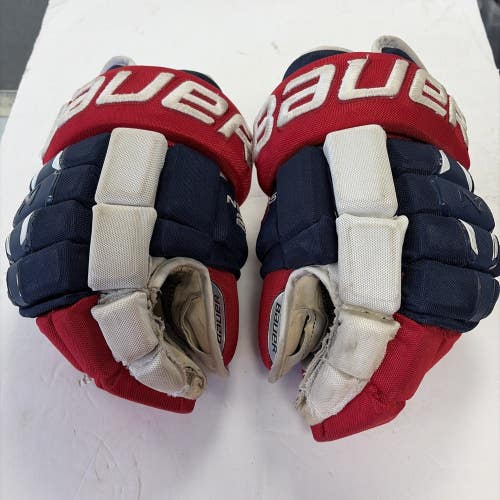 Senior Size 14 Inch Bauer Nexus 2 Ice Hockey Player Gloves