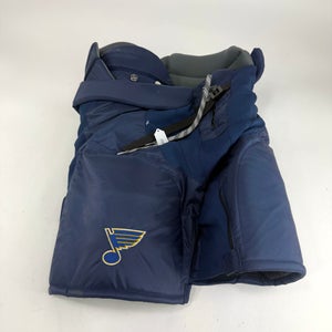New STL Blues Navy Bauer Vapor Pro Pants | Large | Texier | J589