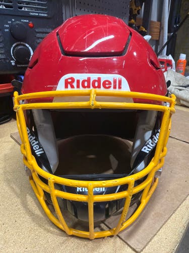 USED RIDDELL FLEX ADULT HELMET - XL - SCARLET