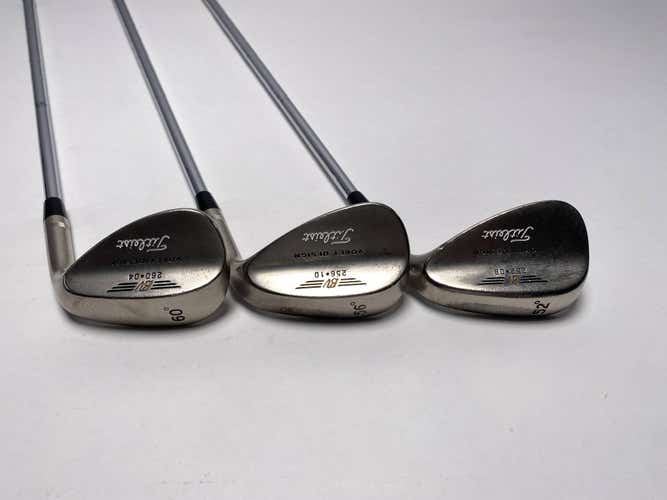 Titleist Vokey Chrome 200 Wedge Set 52* 8 56* 10 60* 4 TT DG Wedge Steel Mens RH