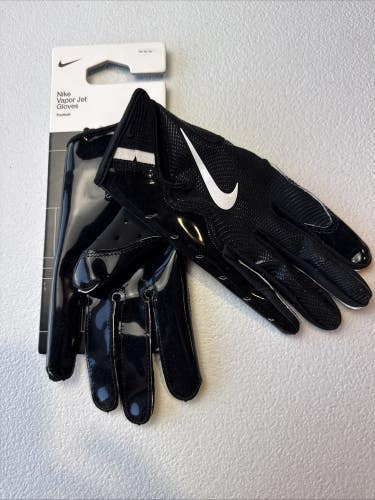 Nike Vapor Jet 8.0 Football Gloves Men's Medium Black Color   (INV#19)