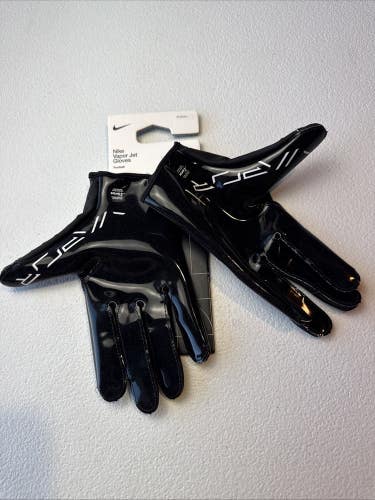 Nike Vapor Jet 8.0 Football Gloves Men's Medium Black Color  (INV#20) READ