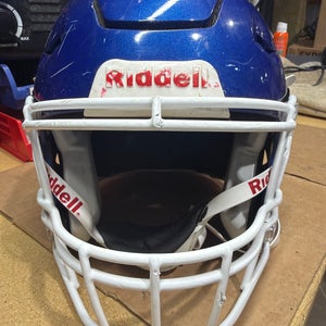 USED RIDDELL FLEX ADULT HELMET - LARGE - METALLIC ROYAL BLUE