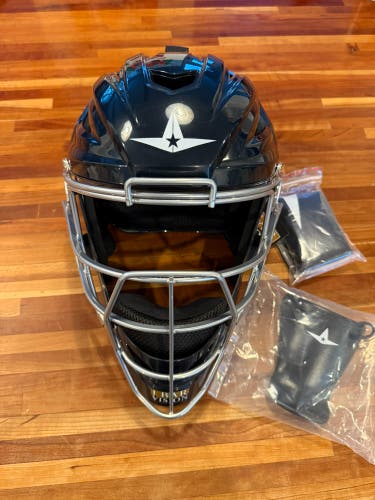 All Star Mvp 2500 Catcher's Mask (New) Navy with Throat Guard