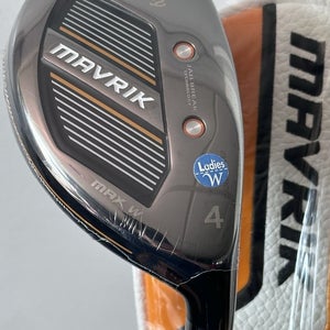 Callaway Mavrik MAX W Womens Rescue 4-Hybrid 4H-24* Graphite Catalyst 45 NEW!