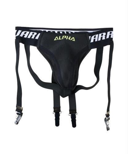 NHL Warrior Pro Alpha Ice Hockey 3-in-1 Combo Sr. Adult Cup Jock & Garter small medium