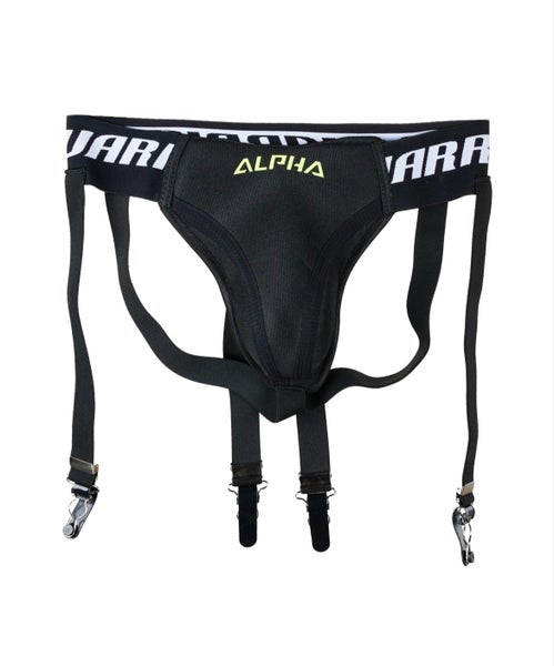 NHL Warrior Pro Alpha Ice Hockey 3-in-1 Combo Sr. Adult Cup Jock & Garter small medium