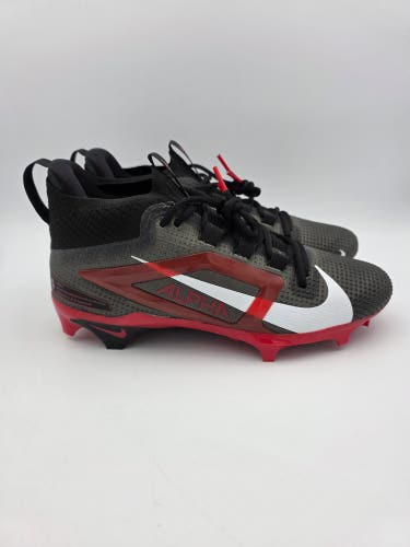 Nike Alpha Menace 4 Elite TB Black/Red Football Cleats Size 9 FZ7701-004