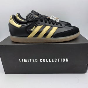 Adidas Samba Messi Black/Gold Sneaker Mens Size 7.5 New IH8159