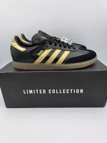 Adidas Samba Messi Black/Gold Sneaker Mens Size 7.5 New IH8159