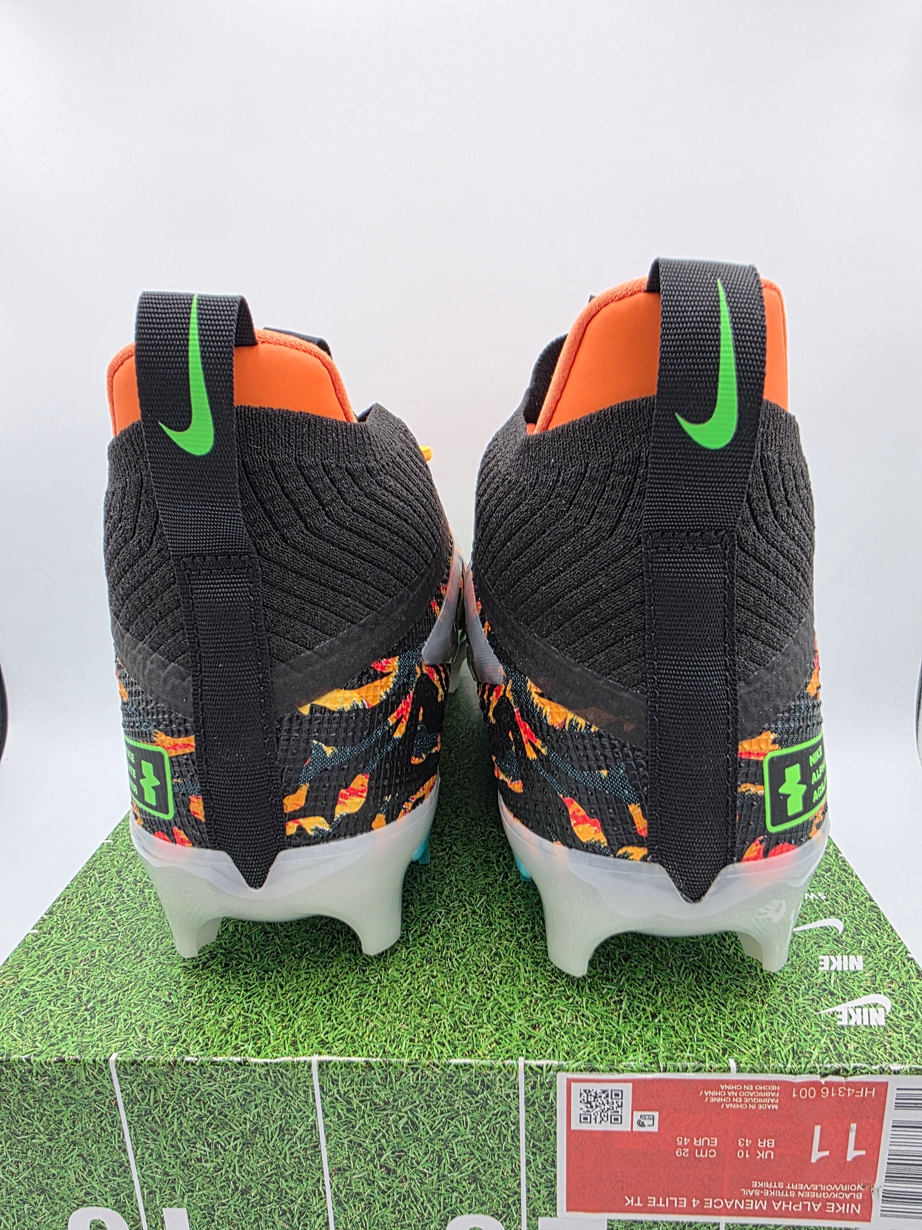 Nike Alpha Menace 4 Elite Cleat Travis Kelce HF4316-001 Mens Sz 11