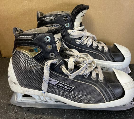 Used Bauer Supreme One75 Goalie Skates 10.5D