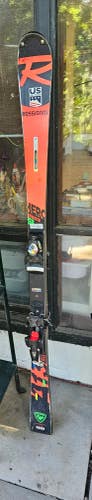 Unisex 2023 Racing 165 cm Rossignol Hero Athlete FIS GS Skis With Bindings (Used)
