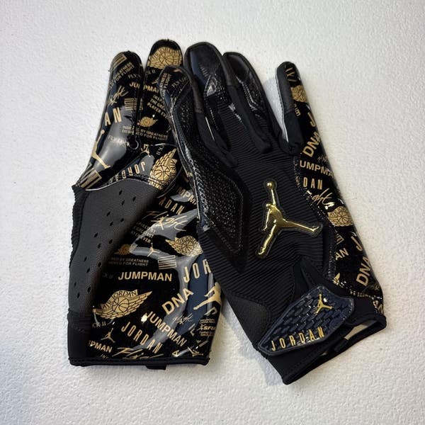 Nike Jordan Fly Lock 2.0 Receiver Football Men's Gloves Black
